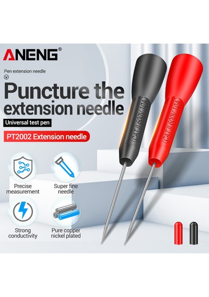 PT2002 Aneng 1 Çift Evrensel Multimetre Test Probları Ipuçları Ölçüm Cihazı Pimleri Taşınabilir Test Cihazı Ayrılabilir Aksesuarlar (Yurt Dışından) fırsatları