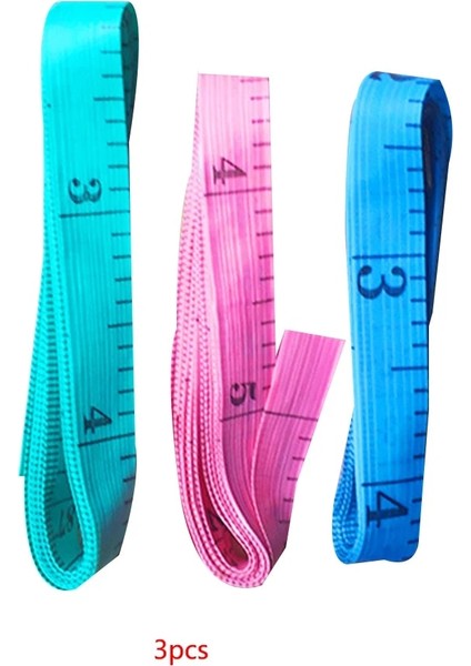 Rastgele Renk 3 Adet 150 cm 60 Inç Çok Renkli Yumuşak Cetveller Ölçüm Bandı Dikiş Terzi Aksesuarları Aşınmaya Dayanıklı Ölçüm Aracı Ölçer (Yurt Dışından) fırsatları