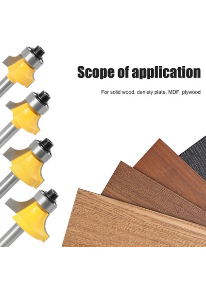 6MM/6.35MM/8MM Shank Köşe Yuvarlama Yönlendirici Bit Üzerinde Rulman Ahşap Freze Kesicisi Tungsten Karbür Ağaç Işleme Aleti Için (Yurt Dışından) fırsatları