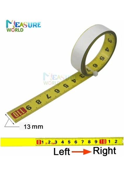 Soldan Sağa 1m 1m-5m Gönye Parça Mezura Kendinden Yapışkanlı Metrik Çelik Cetvel Gönye Testere Ölçeği T-Track Yönlendirici Masa Testere Ölçme Aracı (Yurt Dışından)