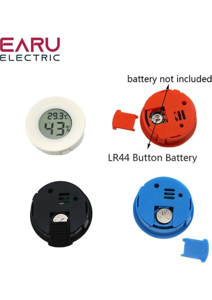 Sarı 2ın1 Dijital Termometre Higrometre Mini LCD Dijital Sıcaklık Nem Ölçer Dedektörü Thermograph Kapalı Oda Enstrüman Bırak (Yurt Dışından)