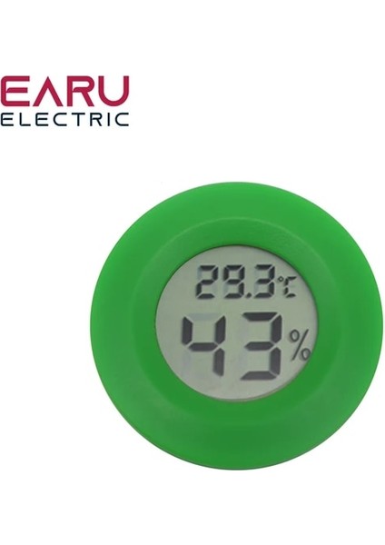 Yeşil 2ın1 Dijital Termometre Higrometre Mini LCD Dijital Sıcaklık Nem Ölçer Dedektörü Thermograph Kapalı Oda Enstrüman Bırak (Yurt Dışından)