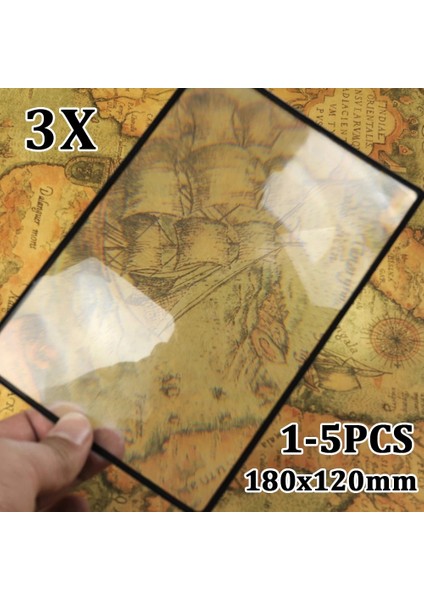 3 Adet 3x Büyüteç 1-5 Adet/takım 3x Pvc Büyüteç Sayfası Kitap Sayfası Büyütme Ultra-Ince Büyüteç Büyüteç Lens Küçük Baskılar Harita ve Kitap Okumak Için (Yurt Dışından) fırsatları