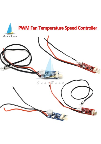 12V Otomatik 10CM 4 Telli Mini Dc 5V 12V Pwm Fan Sıcaklık Hız Kontrol Anahtarı Sıcaklık Kontrol Modülü Otomatik Olarak Kapatma Valisi (Yurt Dışından) fiyatları