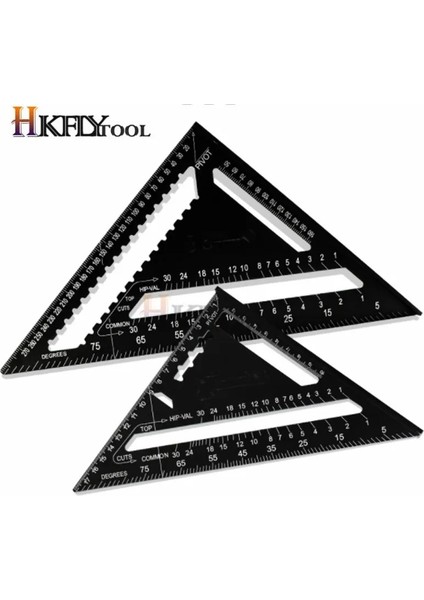 7 Inç Gümüş 7/12 Inç Hız Kare Metrik Alüminyum Alaşımlı Üçgen Açı Cetvel Iletki Ağaç Işleme Kare Düzeni Ölçer Ölçme (Yurt Dışından) modelleri