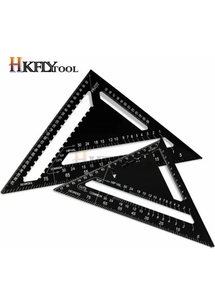 7 Inç Gümüş 7/12 Inç Hız Kare Metrik Alüminyum Alaşımlı Üçgen Açı Cetvel Iletki Ağaç Işleme Kare Düzeni Ölçer Ölçme (Yurt Dışından) fırsatları