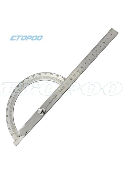 15 cm 15 cm 10 cm 180 Derece Ayarlanabilir Iletki Çok Fonksiyonlu Paslanmaz Çelik Açı Cetvel Matematik Ölçme Aracı (Yurt Dışından)