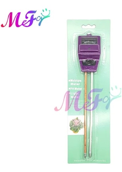 Mor 3 In 1 Toprak Ph Ölçer Toprak Test Cihazı Ph Nem Ölçer Sıcaklık Güneş Işığı Yoğunluğu Ölçüm Analizi Asitlik Alkali Test Aracı (Yurt Dışından)