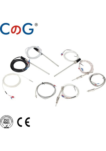 3m M8 J Cg Vidalı Termokupl M8 1m 2m 3m 5m Tip K J PT100 50MM 100MM 150MM 200MM Sıkıştırma Yayı Probu Sıcaklık Sensörü (Yurt Dışından)