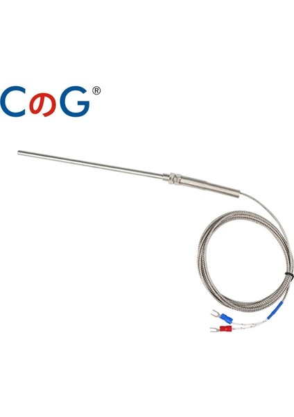 3m M8 J Cg Vidalı Termokupl M8 1m 2m 3m 5m Tip K J PT100 50MM 100MM 150MM 200MM Sıkıştırma Yayı Probu Sıcaklık Sensörü (Yurt Dışından)
