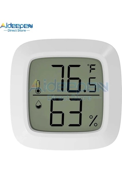 Bir Fahrenheit Manyetik Mini LCD Dijital Oda Termometresi Sıcaklık Sensörü Nem Ölçer Kapalı Higrometre Ölçer Hava Istasyonuemeklenen Evcil Hayvan (Yurt Dışından)