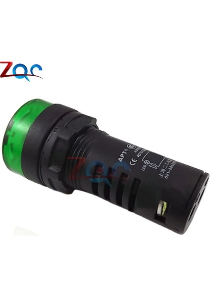 Ac 220V Kırmızı AD16-22SM Flaş LED Alarm Buzzer Gösterge Işığı Sinyal Lambası Flaş Dc 12V 24V Ac 110V 220V LED Işık Alarm Göstergesi Buzzer (Yurt Dışından)