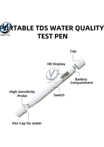 Tds-M6 Musluk Suyu Tds Su Kalitesi Test Kalemi Ev Doğrudan Içme Suyu Arıtma Mineral Tds Kalem Tds Su Kalitesi Test Kalemi (Yurt Dışından)