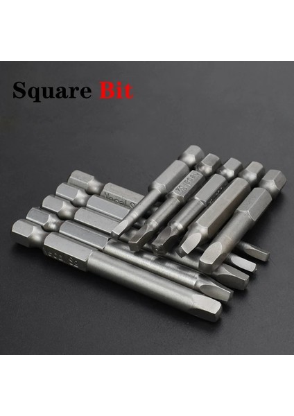 Sq3(3.3mm)-1 Adet 50L Kare Kafa Elektrikli Tornavida Matkap Ucu S2 Çelik 1/4 "hex Shank Manyetik Kare Sürücü Bit S2 Çelik 50MM Uzunluk Tornavida (Yurt Dışından)