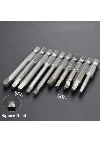 Sq3(3.3mm)-1 Adet 50L Kare Kafa Elektrikli Tornavida Matkap Ucu S2 Çelik 1/4 "hex Shank Manyetik Kare Sürücü Bit S2 Çelik 50MM Uzunluk Tornavida (Yurt Dışından) fiyatları