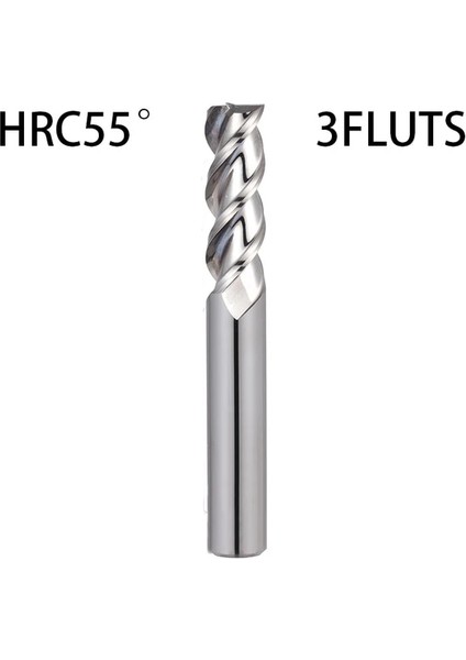D2.5XD4X50 HRC55 3fluts Q.grt Karbür Frezeleme HRC50 55 65 Metal Karbür Parmak Freze 2 3 4 Kanal Kaplama Tungsten Çelik Kesme Freze Seti Parmak Frezeler (Yurt Dışından)