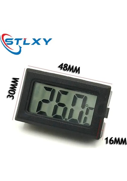 Sıcaklık Nem Mini Siyah Beyaz Dijital LCD Kapalı Uygun Sıcaklık Sensörü Nem Ölçer Termometre Higrometre Ölçer (Yurt Dışından) modelleri