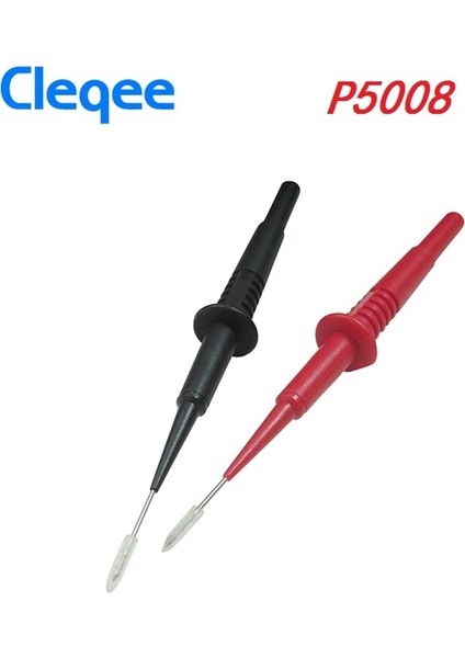 3 Adet P5009 Yenı Cleqee P5007 P5008 P5009 2 Adet Yalıtım Delme Iğnesi Tahribatsız Multimetre Test Probları Kırmızı/siyah (Yurt Dışından)
