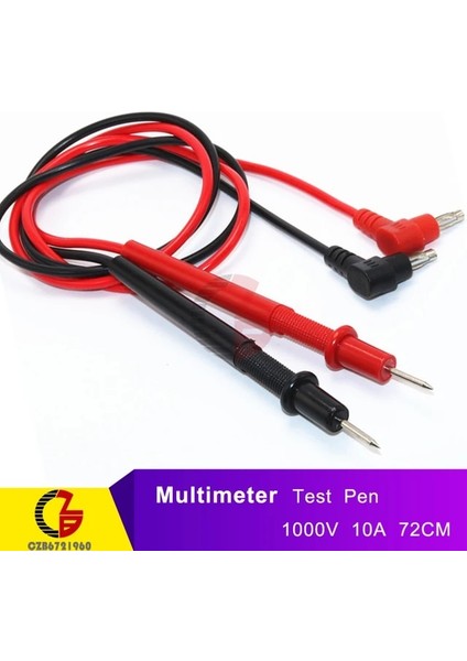 1000V 10A 1 Çift Evrensel Dijital Multimetre Test Kalemi Çoklu Metre Test Cihazı Test Kurşun Kablo Probu Pin Iğne Tel Hattı 1000V 10A 20A (Yurt Dışından)