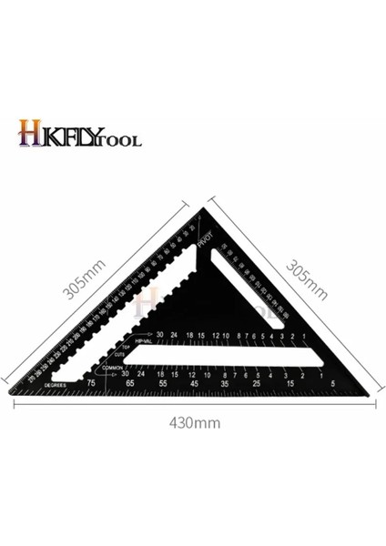 7 Inç Alüminyum 7/12 Inç Hız Kare Metrik Alüminyum Alaşımlı Üçgen Açı Cetvel Iletki Ağaç Işleme Kare Düzeni Ölçer Ölçme (Yurt Dışından) indirimleri