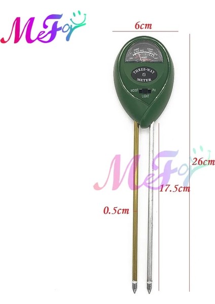 Mor 3 In 1 Toprak Ph Ölçer Toprak Test Cihazı Ph Nem Ölçer Sıcaklık Güneş Işığı Yoğunluğu Ölçüm Analizi Asitlik Alkali Test Aracı (Yurt Dışından) fiyatları