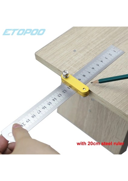 15 cm Cetvel ile 150MM 200MM 300MM Ağaç Işleme Açısı Scribe Hattı Scribe Ahşap Kurallı Marangoz Konumu Bulucu Çelik Cetvel Blok Ölçer Ahşap Araçları (Yurt Dışından) fırsatları