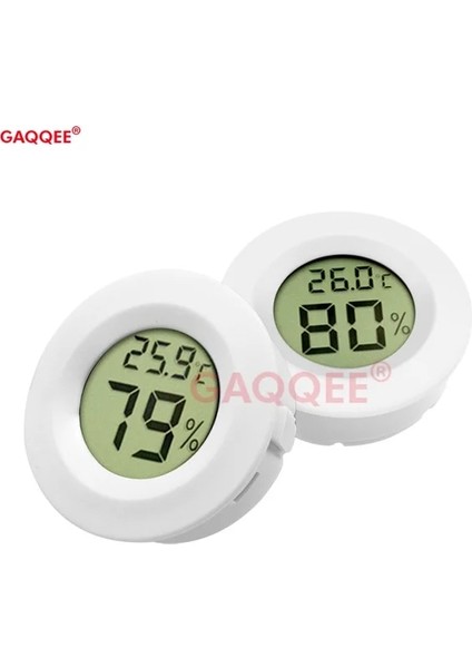 Beyaz Mini LCD Dijital Termometre Higrometre Buzdolabı Dondurucu Test Cihazı Sıcaklık Test Cihazı Sensörü Nem Ölçer Dedektörü Oto Araba Için (Yurt Dışından)