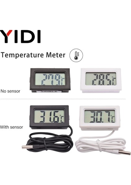 T-Rh Beyaz Mini Dijital Squarethermo Higrometre Termometre Probu Test Cihazı Kapalı Sıcaklık Nem Ölçer Sensörü Enstrüman Ölçer Dedektörü (Yurt Dışından) indirimleri