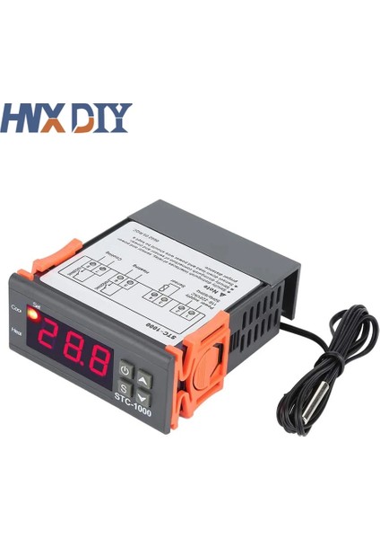 Ac 110V-220V STC-1000 Stc 1000 LED Dijital Termostat Inkübatör Sıcaklık Kontrol Cihazı Termoregülatör Röle Isıtma Soğutma 12V 24V 220V (Yurt Dışından)