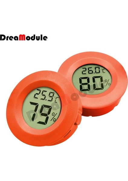 Kırmızı Mini LCD Dijital Neme Termometre Higrometre Buzdolabı Dondurucu Test Cihazı Termohigrometre Dedektörü Termometre Pet Araba (Yurt Dışından)
