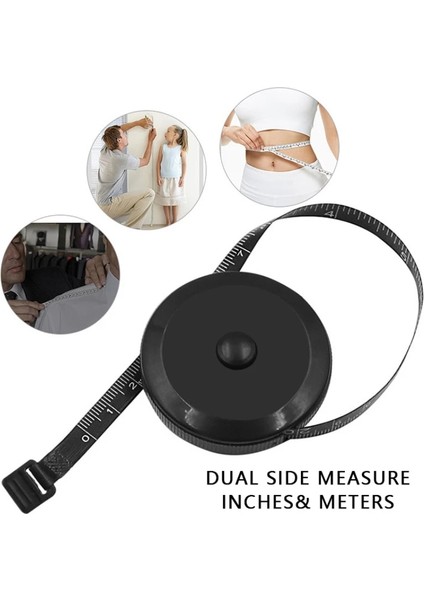 03 150CM Mini Şerit Metre Bant Terzi Cetvel Anahtarlık Ölçüm Bandı Giyim Boyutu Mezura Taşınabilir Dikiş Araçları Aksesuarları (Yurt Dışından) fiyatları