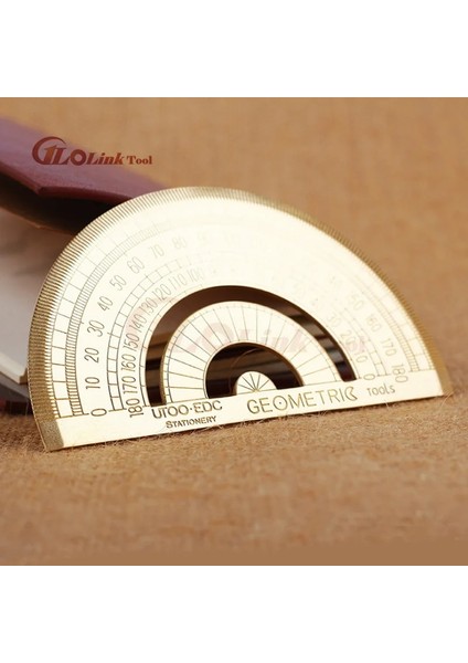 120MM Cetvel Uzunluğu 10 cm Yüksek Kaliteli Bakır Iletki Ofis Okul Malzemeleri Okul Eğitim Malzemeleri Ölçme Araçları (Yurt Dışından) fiyatları