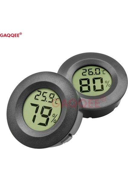 Siyah Mini LCD Dijital Termometre Higrometre Buzdolabı Dondurucu Test Cihazı Sıcaklık Test Cihazı Sensörü Nem Ölçer Dedektörü Oto Araba Için (Yurt Dışından)