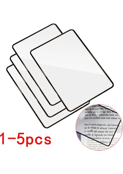 1 Adet A5 Tam Sayfa Büyük Levha Büyüteç Büyüteç Okuma Yardımı Lens Fresnel Ne Okuma Camı Lens Kitap Sayfası Büyütme X3 (Yurt Dışından) fırsatları