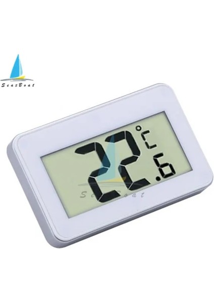 Beyaz TS-A95 Mini LCD Dijital Termometre Higrometre Su Geçirmez Elektronik Araba Termometre Buzdolabı Sıcaklık Monitör Test Cihazı (Yurt Dışından)