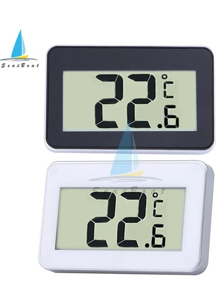 Beyaz TS-A95 Mini LCD Dijital Termometre Higrometre Su Geçirmez Elektronik Araba Termometre Buzdolabı Sıcaklık Monitör Test Cihazı (Yurt Dışından)