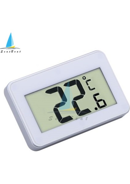 Beyaz TS-A95 Mini LCD Dijital Termometre Higrometre Su Geçirmez Elektronik Araba Termometre Buzdolabı Sıcaklık Monitör Test Cihazı (Yurt Dışından)