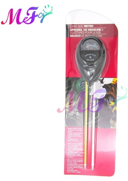 Siyah 3 In 1 Toprak Ph Ölçer Toprak Test Cihazı Ph Nem Ölçer Sıcaklık Güneş Işığı Yoğunluğu Ölçüm Analizi Asitlik Alkali Test Aracı (Yurt Dışından)