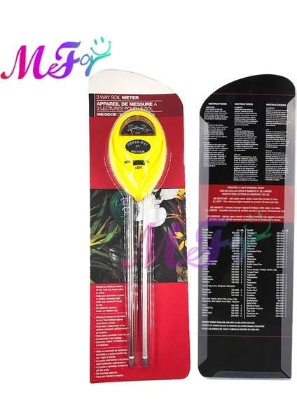 Siyah 3 In 1 Toprak Ph Ölçer Toprak Test Cihazı Ph Nem Ölçer Sıcaklık Güneş Işığı Yoğunluğu Ölçüm Analizi Asitlik Alkali Test Aracı (Yurt Dışından) modelleri
