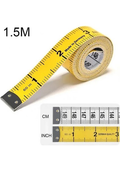 Stil A 1.5m 1.5m Dikiş Ölçüm Cetveli Bant Vücut Ölçüm Cetveli Dikiş Terzi Mezura Mini Yumuşak Düz Santimetre Cetvel Metre Aracı (Yurt Dışından)