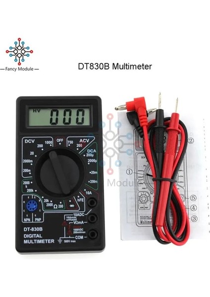 DT830B Multimetre XL830L Multimetre LCD Arka Işık Taşınabilir Ac/dc Ampermetre Voltmetre Ohm Gerilim Test Cihazı Metre Multimetro El Dijital Test Cihazı (Yurt Dışından)