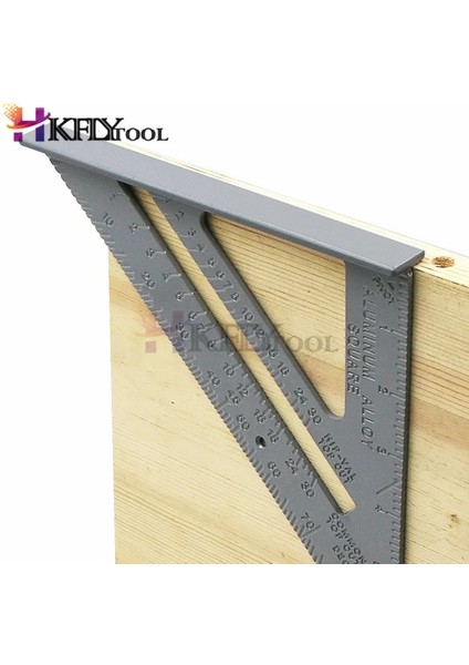 Mavi 7 Inç Alüminyum Alaşımlı Ölçüm Cetveli Hız Kare Çatı Üçgen Açı Iletki Trammel Ölçme Araçları (Yurt Dışından) indirimleri