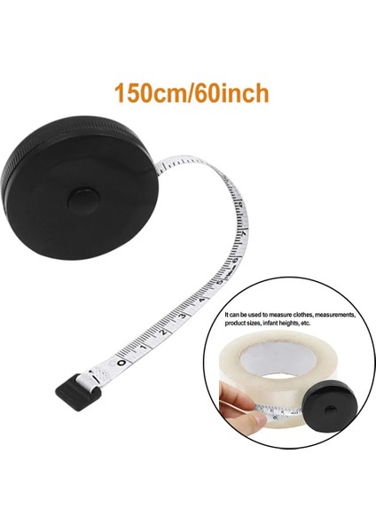 1.5 M 60 Inç Mezura Çift Taraflı Mini Ölçüm Bandı Otomatik Geri Çekilebilir Aletler Abs Esnek Cetvel Ölçümü (Yurt Dışından) modelleri