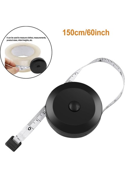 1.5 M 60 Inç Mezura Çift Taraflı Mini Ölçüm Bandı Otomatik Geri Çekilebilir Aletler Abs Esnek Cetvel Ölçümü (Yurt Dışından) fırsatları