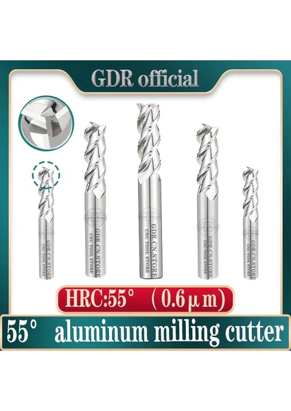 D3XC3X50L HRC55 Alüminyum Freze Kesici Düz Parmak Frezeler Karbür Freze 3 Flüt Tungsten Freze Cnc Takım Parmak Frezeler Hss Metal Kesici (Yurt Dışından) fiyatları