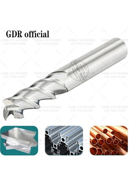 D3XC3X50L HRC55 Alüminyum Freze Kesici Düz Parmak Frezeler Karbür Freze 3 Flüt Tungsten Freze Cnc Takım Parmak Frezeler Hss Metal Kesici (Yurt Dışından) indirimleri