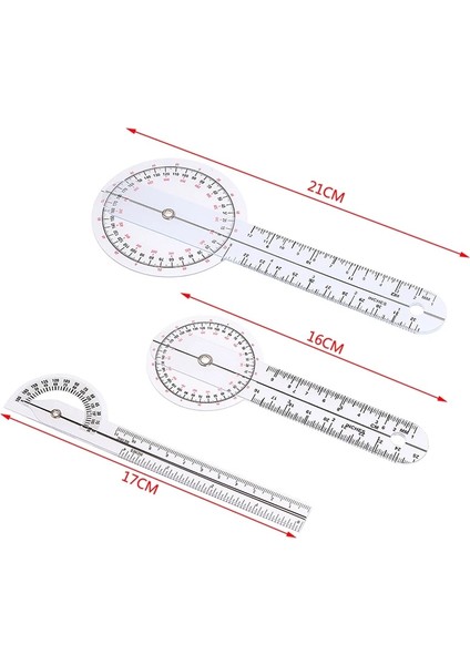 Beyaz 6/8 Inç Açı Ölçer Kuralı Tıbbi Ortak Cetvel Fizyoterapistler Için Açılarını Ölçmek Için Kalibre Edilmiş Ortopedi Açı Kuralı (Yurt Dışından)