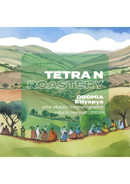 Etiyopya Oromia - Çekirdek Kahve / Filtre Kahve / Espresso - 250 gr fiyatları