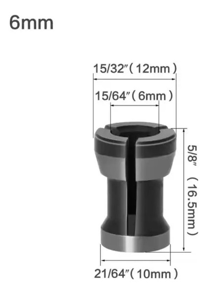 1 Adet 1-3 Adet Yüksek Hassasiyetli Şaft Freze Kesicisi Collet Chuck Elektrikli Ağaç Işleme Düzeltici Ahşap Yönlendirici Oyma Makinesi 8mm 6.35MM 6mm (Yurt Dışından)