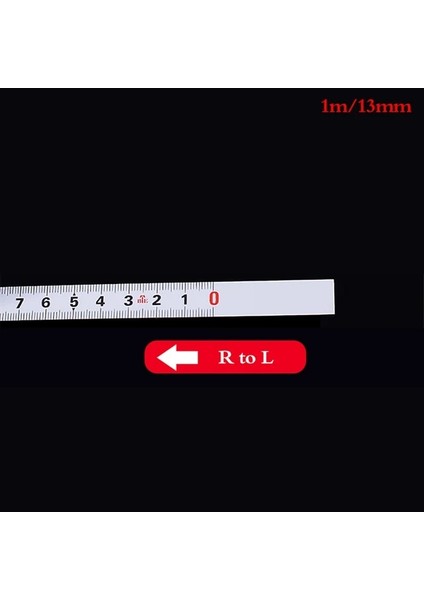R To L 1 M Paslanmaz Çelik Gönye Parça Mezura Kendinden Yapışkanlı Metrik Ölçekli Cetvel Paslanmaz Dayanıklı ve Aşınmaya Dayanıklı Cetvel (Yurt Dışından)